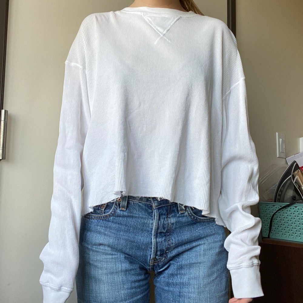 Brandy Melville white long sleeve